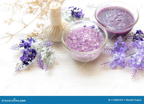 purple lavender aromatherapy spa  salt  treatment  body thai