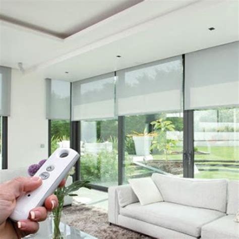 electric blinds remote control motorised blinds  dubai