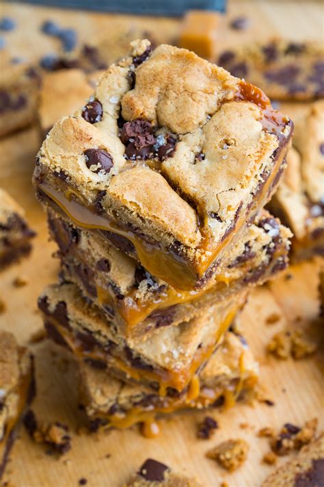 salted caramel chocolate chip cookie bars closet cooking
