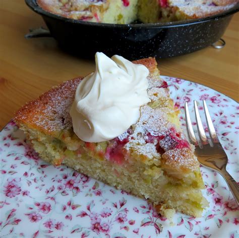 quick easy rhubarb cake  english kitchen