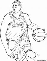 Wade Dwyane Basketball Lillard Damian Kawhi Spurs sketch template