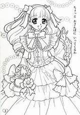Coloring Pages Book Anime Shoujo Manga Japanese Fashion Color Drawing Princess Lolita Books Mia Para Colorear Printable Cute Around Disney sketch template