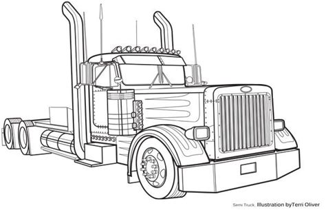 technical drawing semi terrioliverdesigncom truck art technical