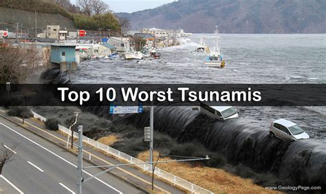 Top 10 Worst Tsunamis Geology Page