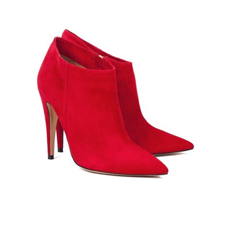 red high heel ankle boots  shoe store pura lopez pura lopez