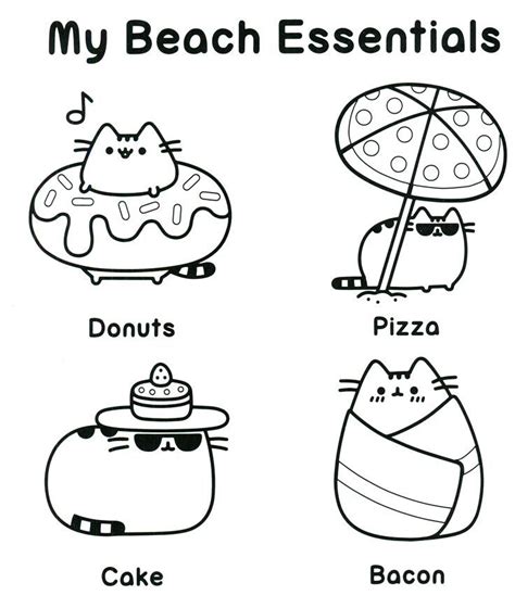 pusheen cat coloring pages pusheen coloring pages cat coloring page