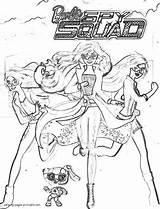 Barbie Spy Coloring Pages Squad Printable Girl Girls Template sketch template