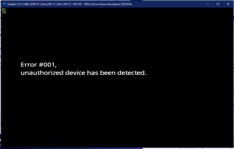 error  unauthorized device   detected