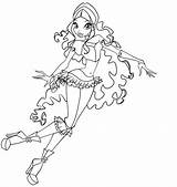Coloring Winx Layla Pages Print sketch template