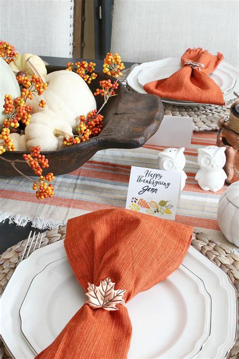 thanksgiving tablescape   printable thanksgiving place cards