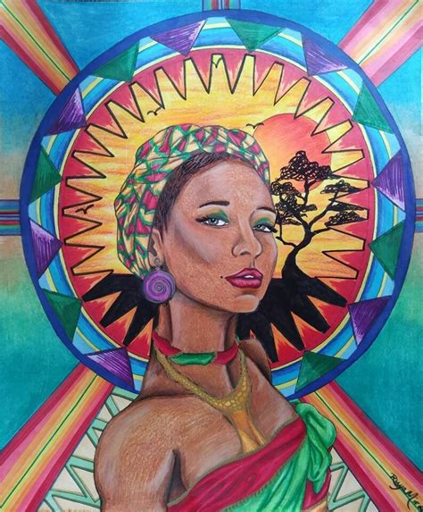 artstation nubian queen portrait