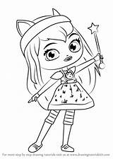 Little Charmers Hazel Coloring Pages Draw Drawing Step Kids Tutorials Template sketch template
