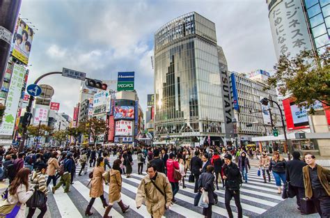 Shibuya Crossing Road In Tokyo Thousand Wonders