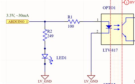 opto isolator indicator led  optocoupler circuit electrical engineering stack exchange