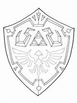 Shield Zelda Hylian Template Drawing Deviantart Legend Link Coloring Sword Master Tattoo Logo Ausmalen Bilder Tattoos Weapons Visit Medieval Diy sketch template