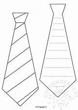 Father Craft Necktie Tie Notepad Coloring Fathers sketch template