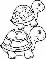 Turtle Coloring Printable sketch template