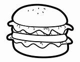 Hamburger Coloring Hamburguesa Pages Lettuce Coloringcrew Colorear Con Para Hamburguesas Lechuga Book Food sketch template