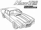 Camaro Coloring Pages Z28 Cars Nasty Color sketch template