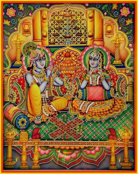 Lord Krishna And Radha Krishna Radha Painting Indian Art