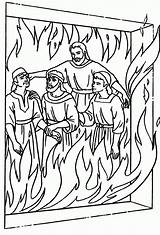 Abednego Shadrach Meshach Sadrac Mesac Fuego Furnace Fiery Meaburrelareligion Dominical Cristianas Biblicos sketch template