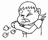 Clipart Cough Coughing Library Coloring sketch template