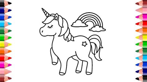 draw cute unicorn unicorn drawing easy unicorn coloring page