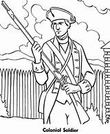 Coloring Pages War Revolutionary Soldier Colonial Military Kids Search Again Bar Case Looking Don Print Use Find sketch template