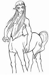 Centaur sketch template