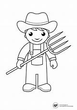 Farmer Coloring Pages sketch template