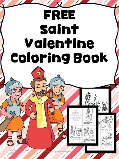 saint valentine coloring page  karles sight  sound reading