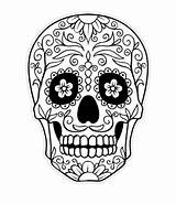 Skull Dead Coloring Sugar Enjoy sketch template