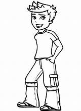 Coloring Boy Pages Kids Printable Boys Cartoon Little Book Choose Board Print sketch template