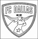 Coloring Logo Dallas Fc Pages Soccer Club Kids Mls Coloringpagesfortoddlers Adults Sheet Sheets Sport Leverkusen sketch template