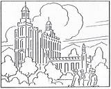 Coloring Temple Lds Pages Logan History Drawing Kids Mormon Building Clipart 1923 August Book Temples Salt Lake Popular Getdrawings Library sketch template