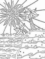 Coloring Pages Beach Summer Doodle Adult Alley Printable Summertime Colouring Sheets Scene Zendoodle Color Print Fun Book Simple Scenes Getcolorings sketch template