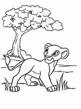 Coloring Cartoon Pages Disney Lion King Saturday sketch template