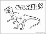 Allosaurus Pages Dinosaur Coloring Color Print Online Kids Coloringpagesonly sketch template