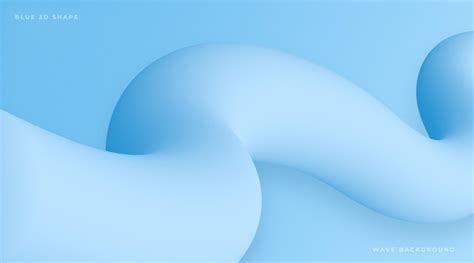 vector realistic blue background  abstract  wave shape