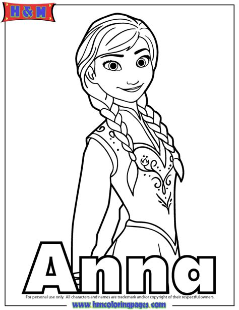 princess anna frozen coloring page sarah roberts coloring pages