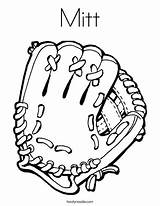 Coloring Mitt Pages Glove Catch Great Sox Gloves Colouring Hockey Clipart Kids Cliparts Tennis Template Cursive Sticks Twistynoodle Red Getdrawings sketch template