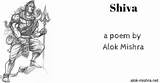 Alok Mishra Poem Shiva English Poems 2nd June sketch template
