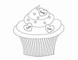 Cupcake Coloring Pages Cupcakes sketch template