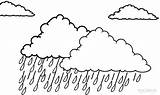 Coloring Nuvem Rain Cool2bkids Wolken Wolke Tormenta Regen Tudodesenhos Kostenlos sketch template