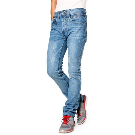denim designer fashion mens slim fit skinny jeans multiple styles ebay