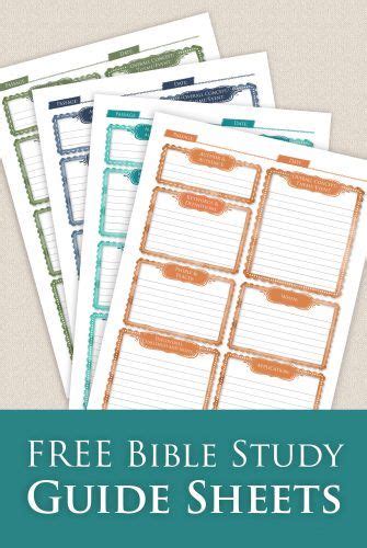 bible study printable sheets