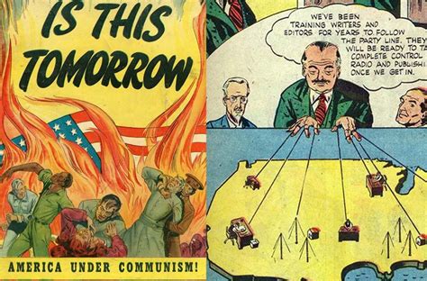 red scare comic book   tomorrow america  communism