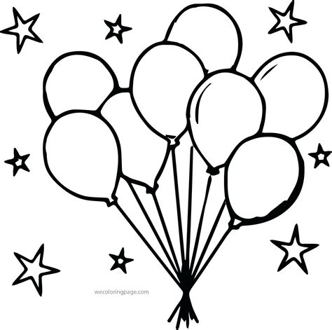 balloon coloring pages  getdrawings