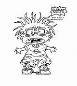 Coloring Rugrats Pages Printable Nickelodeon Cartoon Clipart Library Kids sketch template