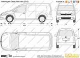 Caddy Maxi Volkswagen Vw Van Blueprints Blueprint Plans Order Vector Camper Drawing Life Visit Choose Board Vehicles sketch template